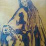 Pieta pyrography/pokerwork picture Image 3