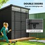 6 x 6 ft Plastic Garden Storage Shed Image 8