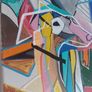Original Painting of a Dog Framed Original Abstract Painting of Dog  Fauvist Art Figurative Art Image 10