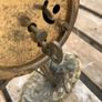 Antique metal mantel clock Image 3