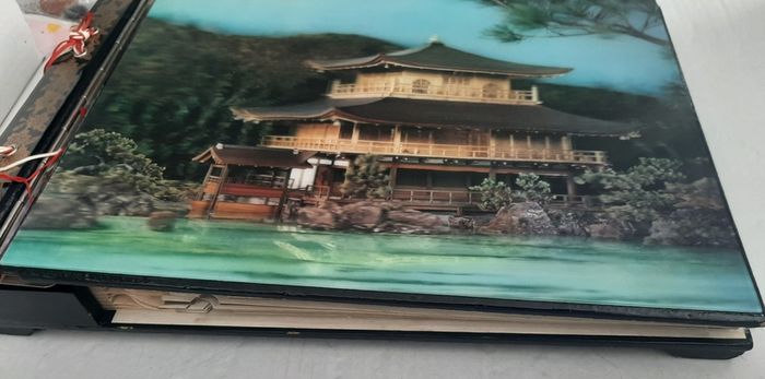 large musical photo alumb Japanese wooden