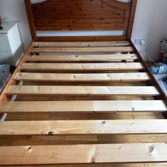 Very Solid 4Ft 6 Double Wooden Bed Frame - Can Deliver