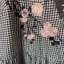 top Bnwt black & white peplum top size 12 Image 2