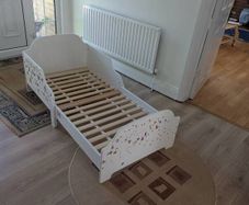 Nested Wooden Toddler Bed White
