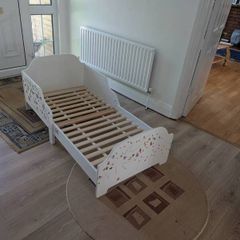 Nested Wooden Toddler Bed White