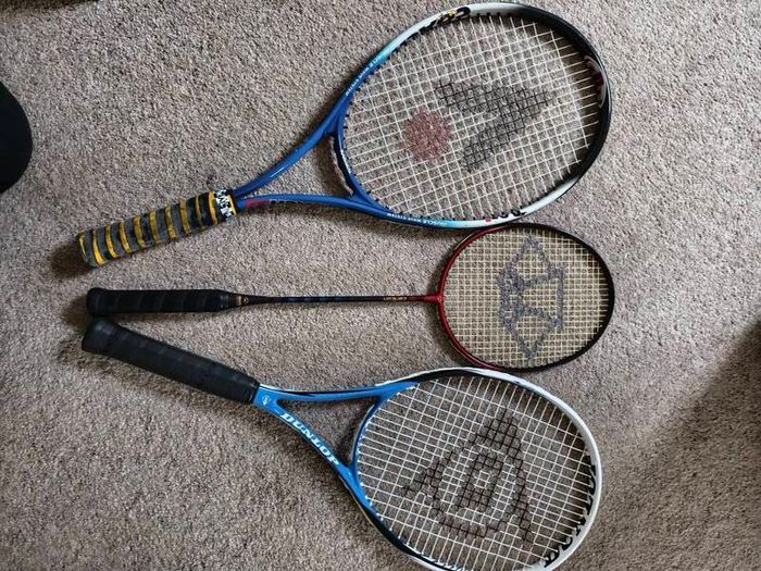 tennis and badminton racket