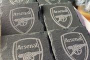 arsenal slate coasters