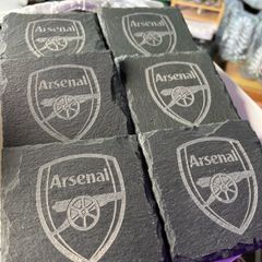 arsenal slate coasters