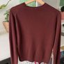 Uniqlo maroon cashmere jumper Image 2
