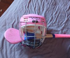 girls hurley and helmet