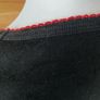 Cardigan top Next wrap around black embroidered flowers women size 10 Image 7