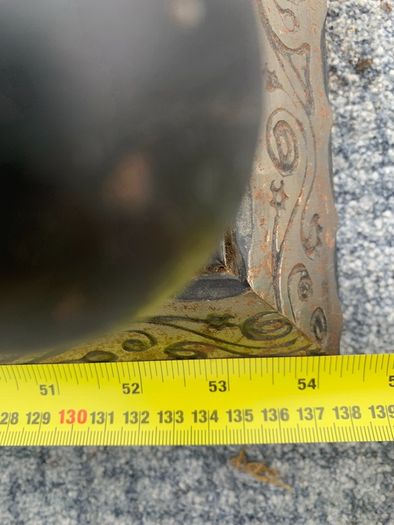 Pair of Custom-Made Heavy Iron Fireplace Fenders