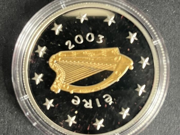 2003 Ireland Central Bank Special Olympics Uncirculated Silver Proof 10 Euro Coin.