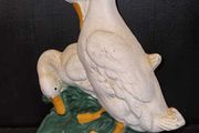 Cast Iron Door Stopper White Goose