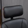 Office chair, office chair with removable headrest height adjustable and tilt function, 66x65x125cm, black Image 2