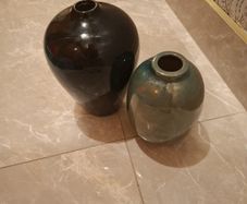 2 Large Modern Vases