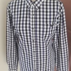 Jeff Banks mens long sleeve check shirt large size