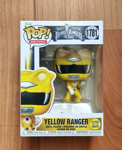 Funko Pop 1781 Mighty Morphin Power Rangers The Movie Yellow Ranger Glows in the Dark Saban