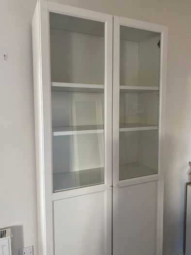 Ikea Billy Bookcase with Oxberg doors