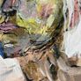 Original Contemporary painting Irish Art Portrait of woman white hair in abstract art Gift Image 6