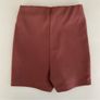 ZARA High-Waisted Pull-On Ribbed Shorts Red-Brown Size S Image 2