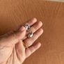 Tear drop earrings 18k White Gold Image 6