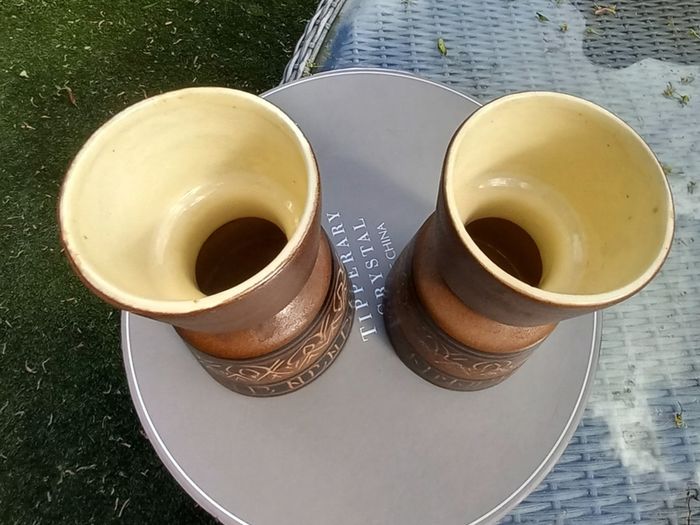 Pair of Kernat Ltd Israel vases, rare, no damage, D18