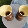 Pair of Kernat Ltd Israel vases, rare, no damage, D18 Image 6
