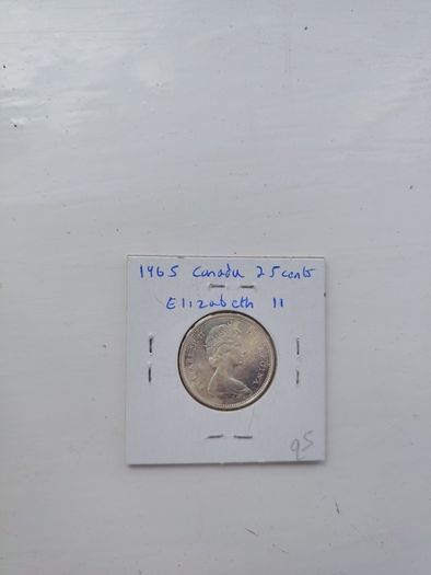 Canada 25 cents 1965