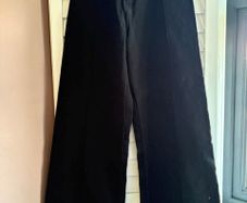 Zara ZW The Tailored Wide Leg Jeans Black