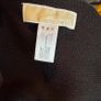 Authentic Michael Kors reversible knit scarf in charcoal black/heather grey with oversized MK logo detail. Image 5