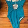 Turquoise Fig Leaves swimsuit - 32FF / size 14 - NWOT Image 2