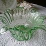 Green Art Glass Bowl Image 3