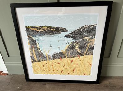 Shoreline picture with black frame