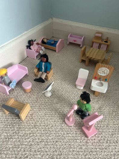 Wooden Doll Furniture and Figurines