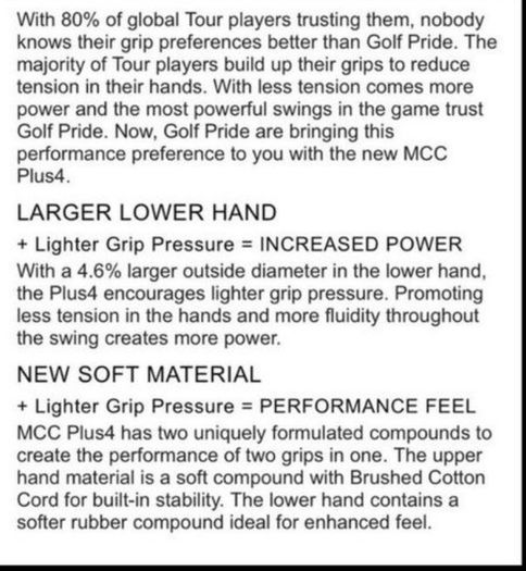 10 Golf Pride MCC Grips ( Standard size )