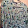 Mint Green Floral Plisse Maxi Dress   Size 10   Perfect Condition Image 6