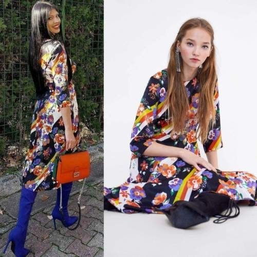 ZARA NEW midi floral dress