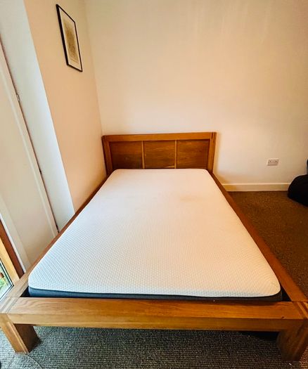 Double Bed Frame & Emma Mattress Excellent Condition Near New