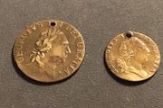 Great Britain 1790 and 1791 Spade Half Guinea and Guinea Tokens