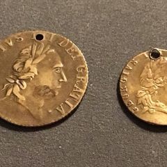 Great Britain 1790 and 1791 Spade Half Guinea and Guinea Tokens