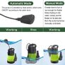 400W Portable Submersible Pump for Dirty/Clean Water, Max Flow 8000L/H Electric Sump Pump, Automatic and Manual Operation by Float Switch Image 2