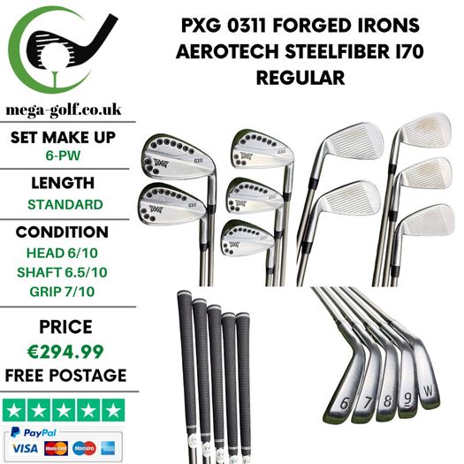 PXG 0311 Forged Irons / 6-Pw / Aerotech Steelfiber i70 Regular