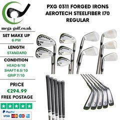 PXG 0311 Forged Irons / 6-Pw / Aerotech Steelfiber i70 Regular