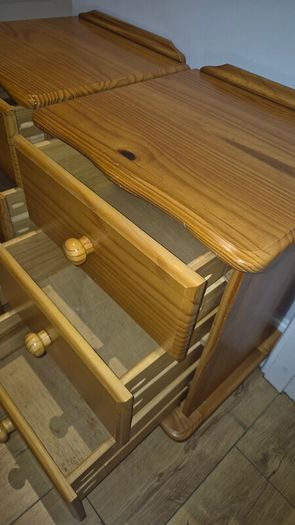 Solid Pine 3-Drawer Lockers.