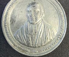 Antique 1885 Welsh Sunday School Centenary Medal - Thomas Charles o'r Bala