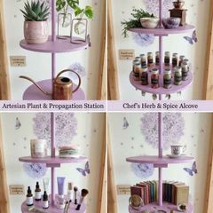 Multi Purpose Stand Plant Stand  Pink