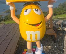 M&M's Yellow Character Display Figure with Tray
