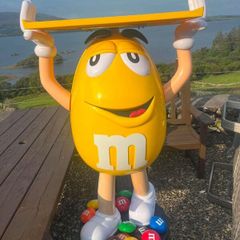 M&M's Yellow Character Display Figure with Tray