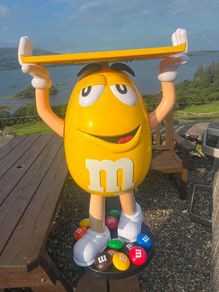 M&M's Yellow Character Display Figure with Tray